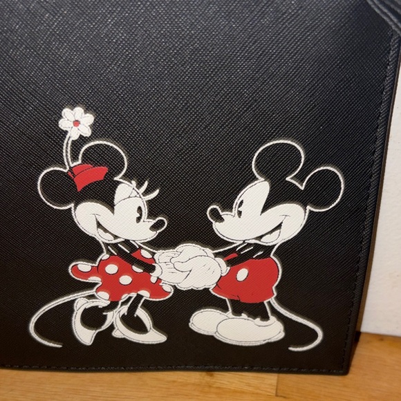 Disney Black Wristlet with Mickey and Minnie Graphic - Picture 2 of 5